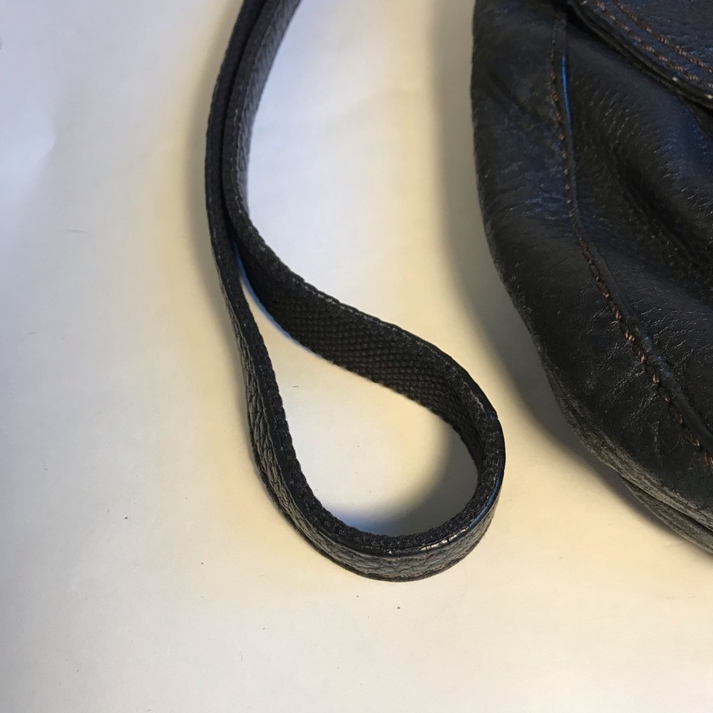 Vintage Fossil Crossbody Bag Black Leather - Picture 4 of 11